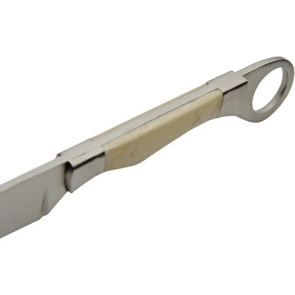 Pakistan Razor Rugged Fixed Blade Bone Knife Satin Stainless Full Tang Outdoor Enthusiasts by Pakistan