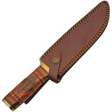 Pakistan Red Sun Bowie Knife 12 Inch Premium Satin Blade With Brown Bone Handle And Brass Fittings For Outdoor Explorers by Pakistan