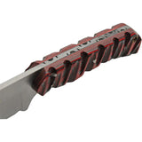 Pakistan Skinner Red Charcoal Precision Skinner Knife For Hunters Compact Eight Point Seven Five Inch Overall by Pakistan