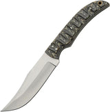 Pakistan Mountain Hunter Gray Fixed Blade Knife For Outdoor Enthusiasts Full Tang Satin Blade Gray Wood Handle by Pakistan