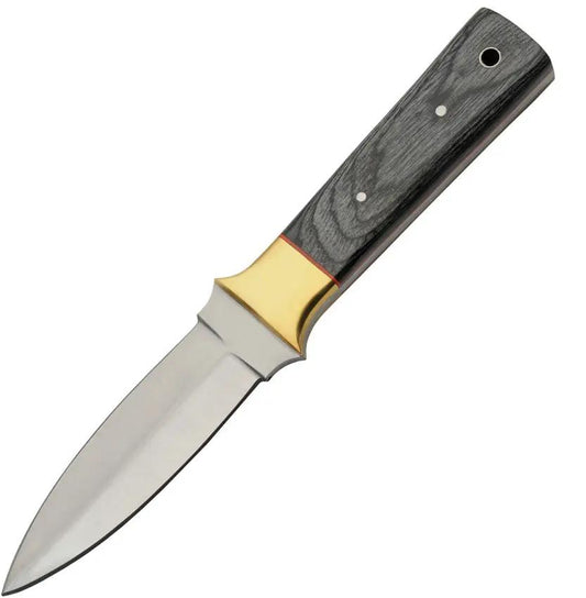 Pakistan Boot Knife Gray 203493 Satin Finish Full Tang Dual Edge Outdoor Knife For Outdoorsmen by Pakistan