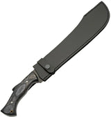 Rite Edge Machete 203509 - 18 Inch Carbon Steel Blade, Full Tang, Black Pakkawood Handle, Leather Belt Sheath by Rite Edge