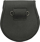 Thistle Sporran With Silver Emblem For Highland Dress Durable Black Leather Craftsmanship by China Made