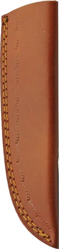 Rite Edge Ivy Stag Hunter - Full Tang Engraved Stainless Steel Blade with Stag Bone Handle and Leather Sheath by Rite Edge