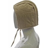 India Made Padded Arming Cap - Tan Cotton Construction With One Size Fits Most And Chin Ties by India Made