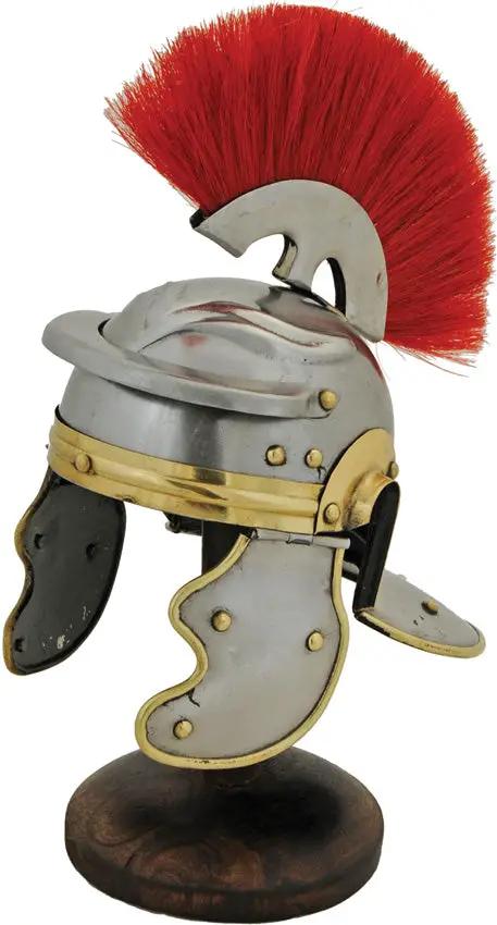 India Made Roman Helmet With Wooden Stand Perfect Display Piece For Collectors And History Buffs by India Made