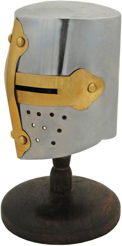 India Made Mini Crusader Helmet w/ Stand 230974 by India Made