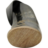 India Made Viking Grog Mug - Buffalo Horn Construction With Food Safe Lacquer For Cold Beverages by India Made