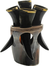 India Made Viking Horn Set w Stand 230990 by India Made