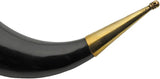 India Made Fancy Viking Horn - 12 To 14 Inch Natural Horn With Brass Rim And Tip by India Made