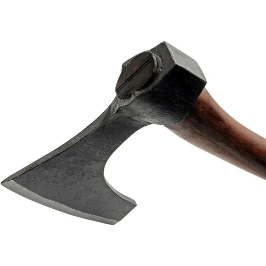 India Made Viking Bearded Axe 17 Inch Overall - Forged 6.5 Inch High Carbon Stainless Head With 4.75 Inch Cutting Edge by India Made
