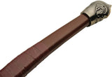 Rite Edge Two-Handed Viking Axe - 40 Inch Overall With Black Finish Stainless Head And Leather Sheath by Rite Edge