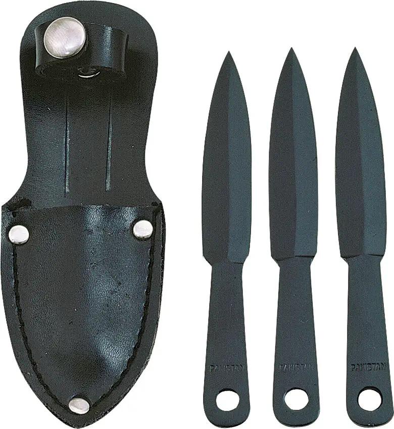Pakistan Little Arrow Throwing Knives Set High Carbon Steel Balanced Spin Portable Belt Sheath For Recreational Throwers by Pakistan
