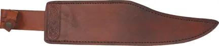 Pakistan Primitive Bowie Knife With Stainless Blade And Brown Wood Handle Belt Sheath Outdoor Survival by Pakistan