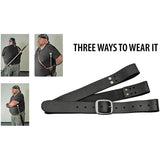 Rite Edge Sword Belt Black HS-4413BK - Three Way Wear Durable Leather Belt for Cosplay and LARP by Rite Edge