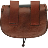 Pakistan Medieval Belt Bag Patch Leather Two Tone Hands Free Travel Accessory For Adventurers And Cosplayers by Pakistan