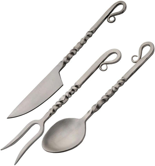 Pakistan Twisted Utensil Set 3PC Satin HS-4464 by Pakistan