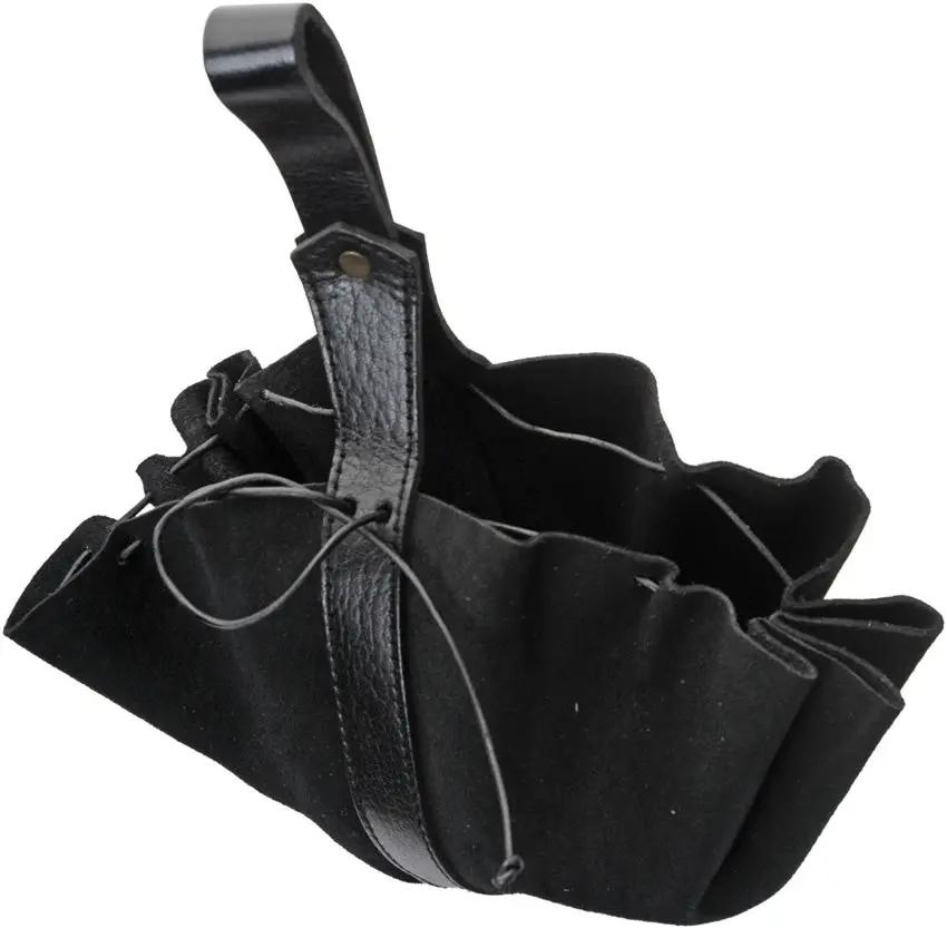 Pakistan Medieval Drawstring Bag Black HS-4468BK by Pakistan