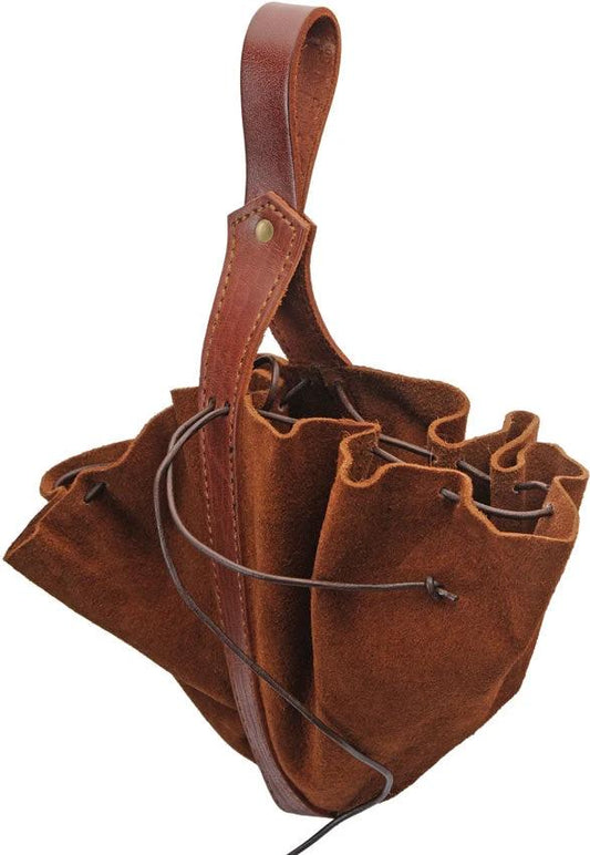 Pakistan Medieval Drawstring Bag Brown HS-4468BR by Pakistan