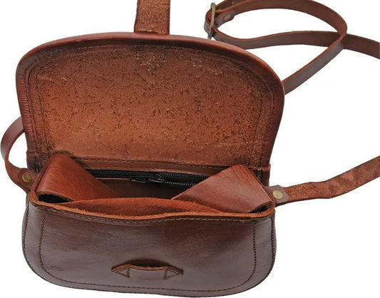 Pakistan Shoulder Bag Brown Leather HS-4470 by Pakistan