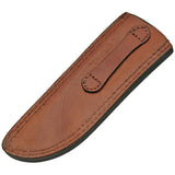 Heritage Leather Drop Point Knife Sheath - Durable Brown Leather Fits 9.5 To 10.5 Inch Drop Point Knives by Sheaths
