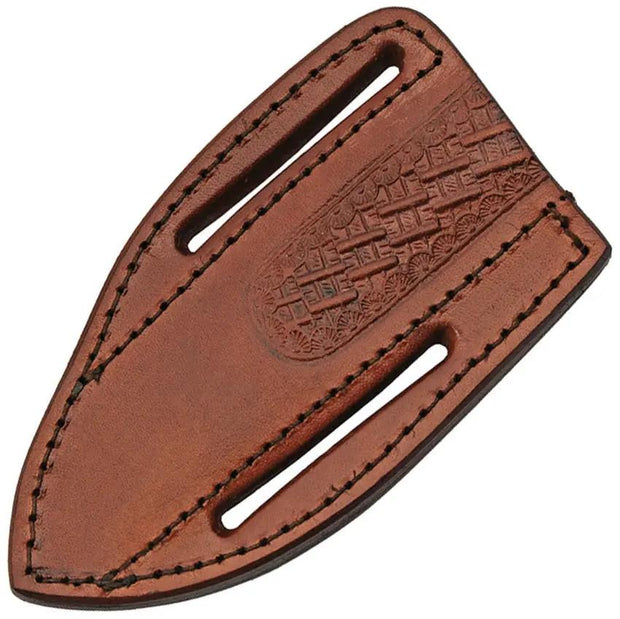 Sheaths 6 Inch Belt Knife Sheath - Leather Brown Belt Loop for 5.5 to 6 Inch Blades by Sheaths