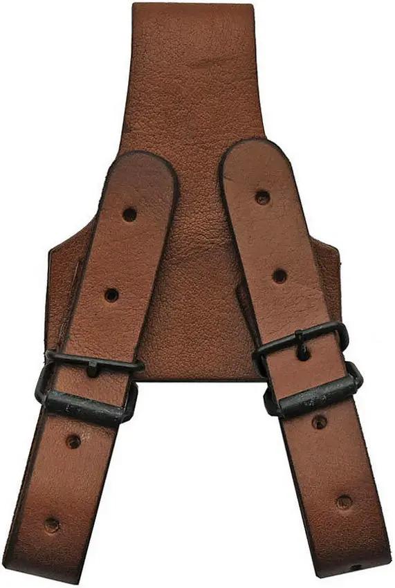 Sheaths Frog 5in Brown Leather Sheath - Adjustable Belt Loops And Durable Leather Construction by Sheaths