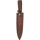 Rite Edge Dagger DH-8009 - 9-Inch Stainless Steel Blade, Brown Wood Handle, Brass Guard, Leather Belt Sheath by Rite Edge