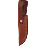 Rite Edge Skinner Brown Bone DH-8012 - Satin Finish Stainless Skinner Blade, Full Tang with Lanyard Hole by Rite Edge