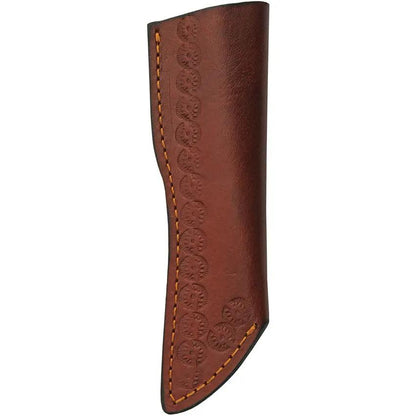 Rite Edge Redtail Stag Hunter DH-8034 - Satin Finish Stainless Blade Red Pakkawood Handle Full Tang by Rite Edge
