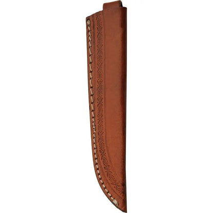 Pakistan Thin Filework Dagger DH-8037BO Satin Blade Full Tang With White Bone Handle And Leather Sheath For Collectors by Pakistan