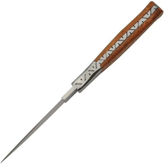 Pakistan Premium Filework Dagger 8.5in Satin Blade Full Tang Wood Handle Brown Leather Belt Sheath for Collectors by Pakistan