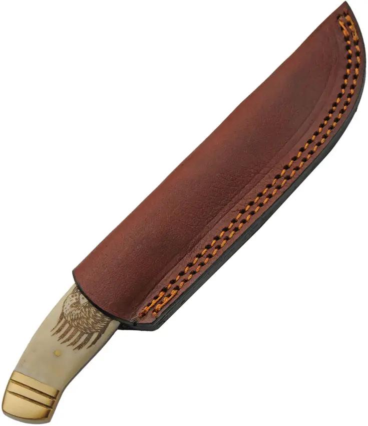 Rite Edge Eagle Fixed Blade - Sleek Bone Handle With Brass Guard And Full Tang For Durable Everyday Carry by Rite Edge