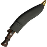 Premium Pakistan Gurkha Service Kukri 16.5 Inch Satin Blade With Olive Wood Handle Leather Scabbard Outdoor Enthusiasts by Pakistan