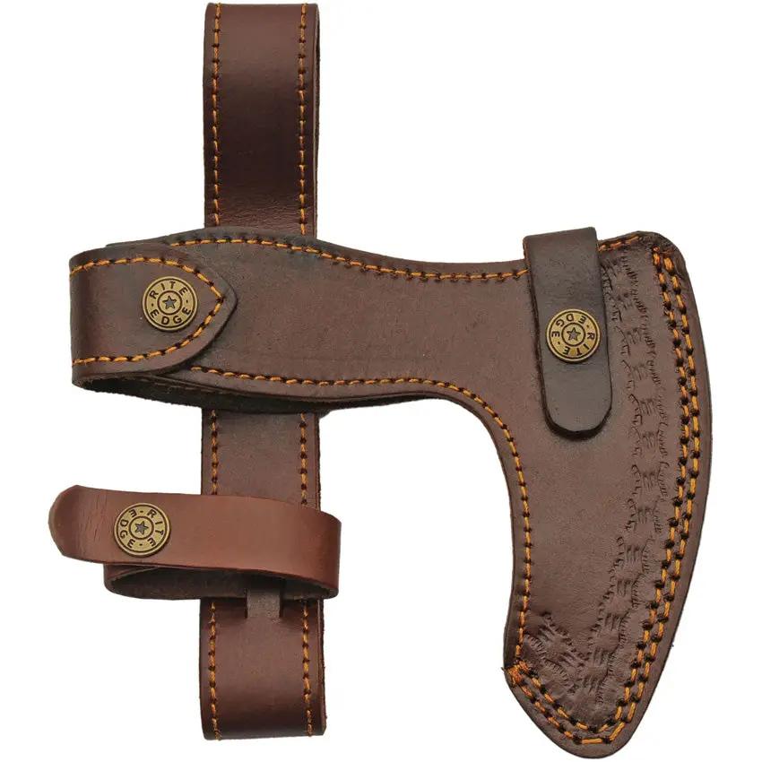 Broadaxe Pakistan Raven Feather With Stainless Head And Burnt Ash Handle Leather Belt Sheath For Outdoor Survival by Pakistan