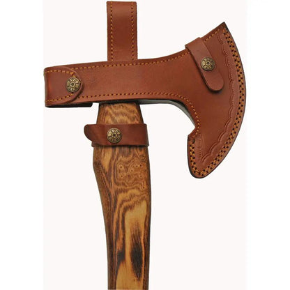 Grizzly Hammer Axe 18 Inch Stainless Head With Five And A Half Inch Cutting Edge Burnt Ash Handle For Campers by Pakistan