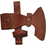 Wolf Pakistan Hammer Axe 19in Stainless Axe With Fenir Wolf Hammer End Leather Grip Belt Sheath For Outdoor Survivalists by Pakistan