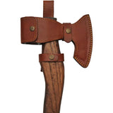 Wolf Pakistan Hammer Axe 19in Stainless Axe With Fenir Wolf Hammer End Leather Grip Belt Sheath For Outdoor Survivalists by Pakistan