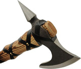 Rite Edge Viking Pick Axe - Durable 21 Inch Tool With 8.5 Inch Stainless Head, Spike End, Leather Wrapped Ash Handle by Rite Edge