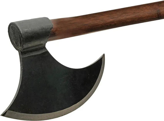 India Made Medieval Bearded Axe - 30 Inch Overall With 12 Inch Forged Look Stainless Head And 7 Inch Cutting Edge by India Made