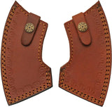 Rite Edge Double Grooved Axe 882479 - Stainless Head, Burnt Ash Handle, Leather Sheath by Rite Edge