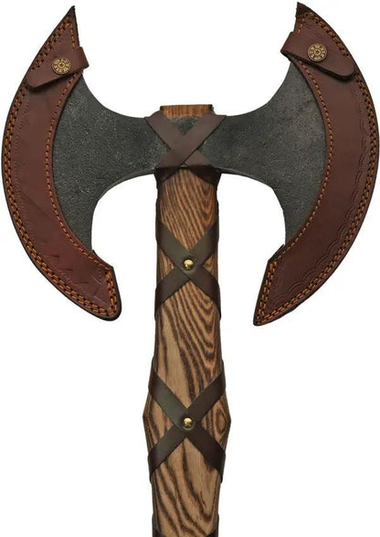 Rite Edge Berserker Battle Axe - 39 Inch Overall With Black Finish Stainless Head And Burnt Ash Handle by Rite Edge