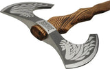 Rite Edge Double Raven Bearded Axe - 36 Inch Overall With 10 Inch Stainless Head And 8 Inch Cutting Edge by Rite Edge