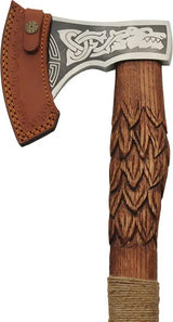 Rite Edge Dragon Scale Axe - 22 Inch Overall With 6.5 Inch Stainless Head And 5 Inch Cutting Edge, Dragon Artwork by Rite Edge