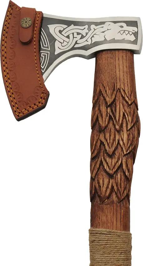 Rite Edge Dragon Scale Axe - 22 Inch Overall With 6.5 Inch Stainless Head And 5 Inch Cutting Edge, Dragon Artwork by Rite Edge