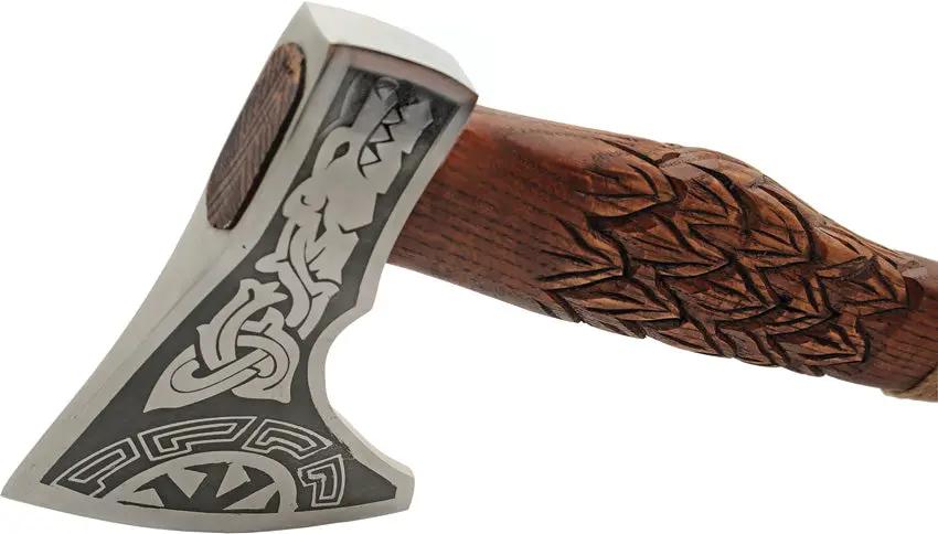 Rite Edge Dragon Scale Axe - 22 Inch Overall With 6.5 Inch Stainless Head And 5 Inch Cutting Edge, Dragon Artwork by Rite Edge