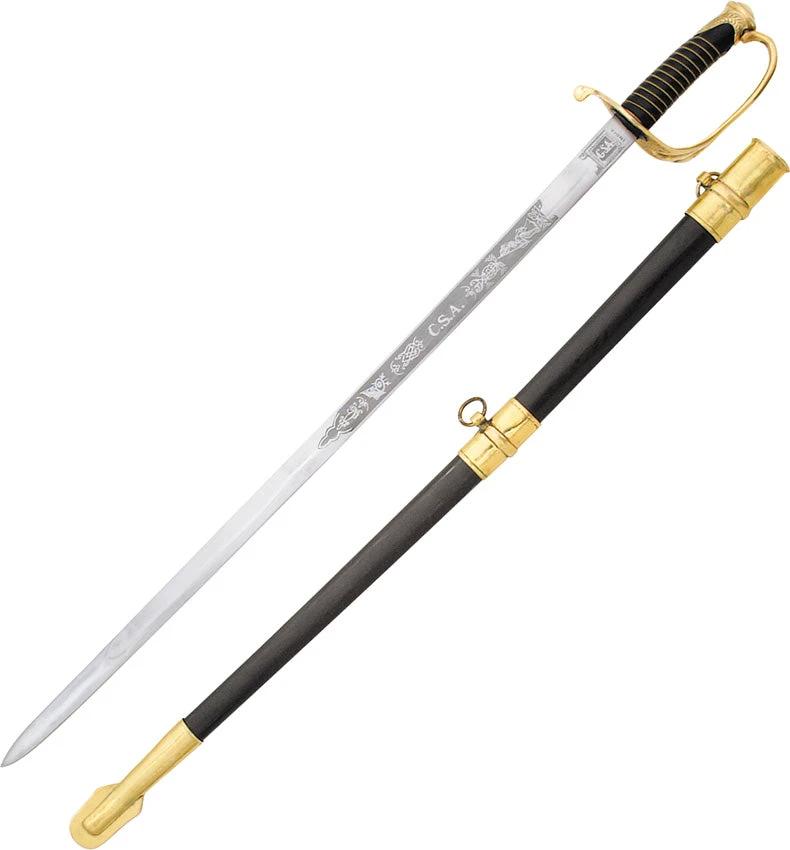 India Made Confederate Officers Sword 910893 by India Made