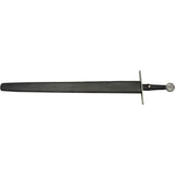 Authentic Medieval Cross Sword Satin Blade 40in Leather Wrapped Handle With Belt Sheath For Collectors by Pakistan
