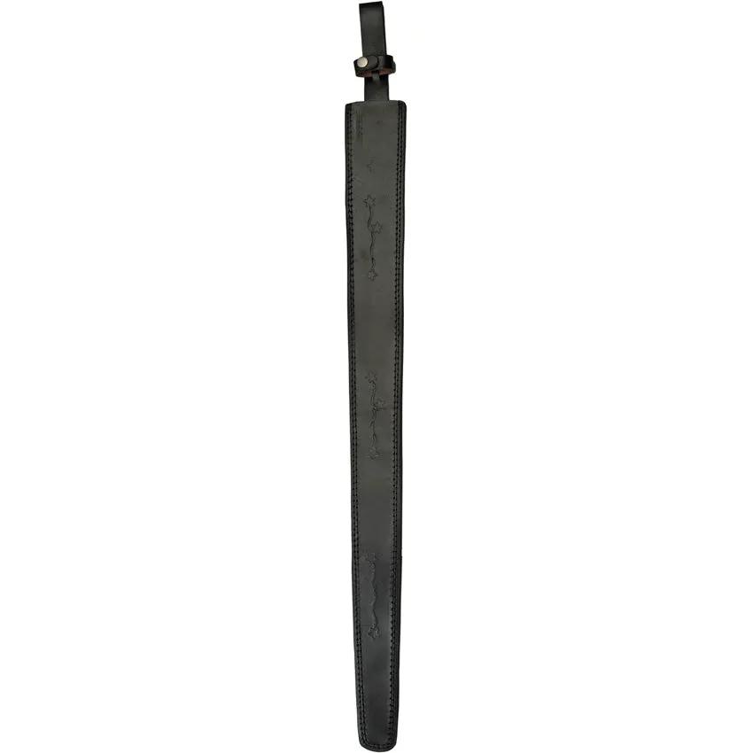 Pakistan Plain Guard Medieval Sword Satin Blade 40in With Leather Wrapped Handle Belt Sheath 901142LBS Elite Collectors by Pakistan