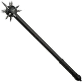 Pakistan Black Mace Ball Spike 34.75 Inch With Black Stainless Shaft And Leather Wrapped Handle For Collectors by Pakistan